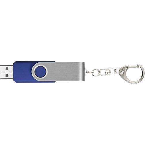Rotate Mit Schlüsselanhänger USB-Stick , blau MB , 16 GB , Kunststoff, Aluminium MB , 5,80cm x 1,90cm x 1,00cm (Länge x Höhe x Breite), Bild 4