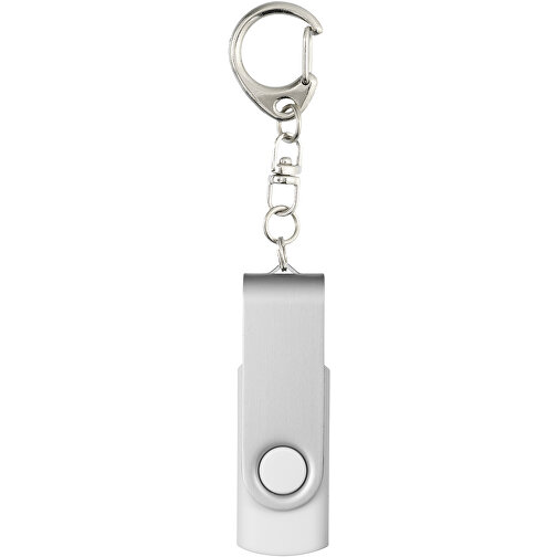 Rotate Mit Schlüsselanhänger USB-Stick , weiß MB , 1 GB , Kunststoff, Aluminium MB , 5,80cm x 1,90cm x 1,00cm (Länge x Höhe x Breite), Bild 4
