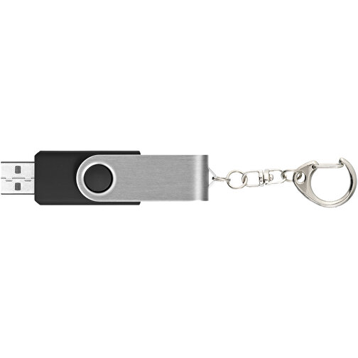 Rotate Mit Schlüsselanhänger USB-Stick , schwarz MB , 1 GB , Kunststoff, Aluminium MB , 5,80cm x 1,90cm x 1,00cm (Länge x Höhe x Breite), Bild 6