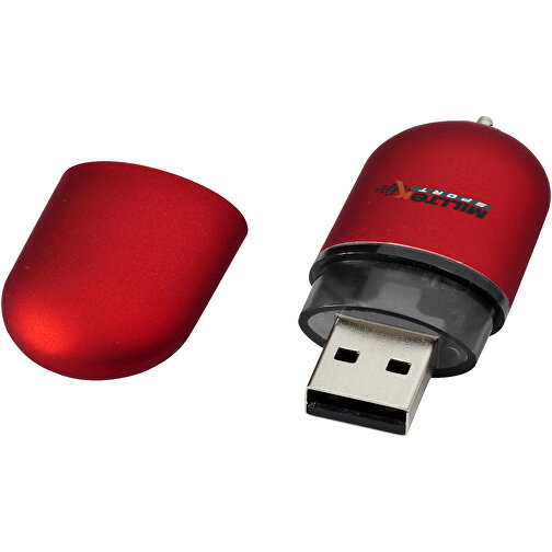 USB-Stick Business , rot MB , 16 GB , Kunststoff, Aluminium MB , 6,00cm x 2,40cm x 1,20cm (Länge x Höhe x Breite), Bild 2