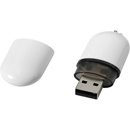 USB-Stick Business , weiß MB , 2 GB , Kunststoff, Aluminium MB , 6,00cm x 2,40cm x 1,20cm (Länge x Höhe x Breite), Bild 1