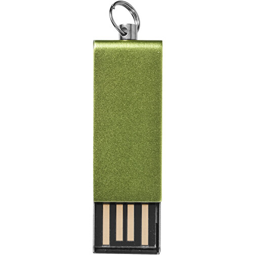 Mini Rotate USB-Stick , grün MB , 16 GB , Aluminium MB , 3,30cm x 1,60cm x 0,60cm (Länge x Höhe x Breite), Bild 3