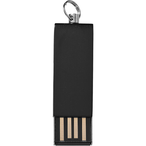 Mini Rotate USB-Stick , schwarz MB , 8 GB , Aluminium MB , 3,30cm x 1,60cm x 0,60cm (Länge x Höhe x Breite), Bild 3