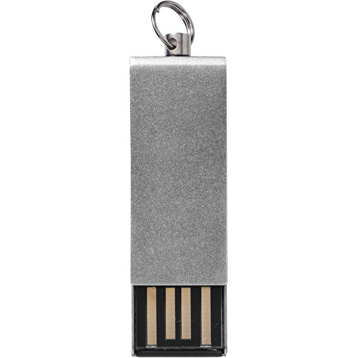 Mini Rotate USB-Stick , silber MB , 2 GB , Aluminium MB , 3,30cm x 1,60cm x 0,60cm (Länge x Höhe x Breite), Bild 3