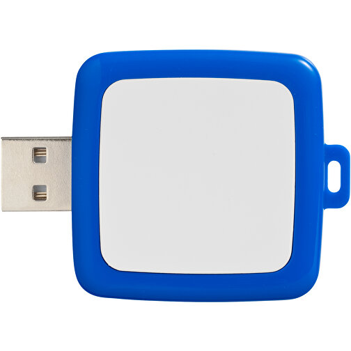 Rotating Square USB-Stick , blau MB , 32 GB , Kunststoff MB , 4,40cm x 4,00cm x 1,00cm (Länge x Höhe x Breite), Bild 5