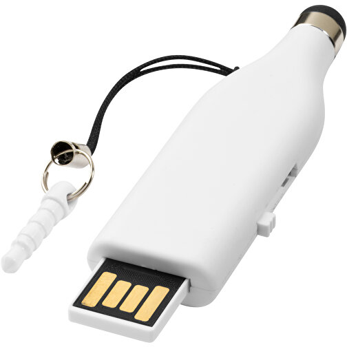 Stylus USB-Stick , weiss MB , 8 GB , Kunststoff MB , 6,90cm x 2,00cm x 0,80cm (Länge x Höhe x Breite), Bild 1