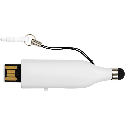 Stylus USB-Stick , weiß MB , 8 GB , Kunststoff MB , 6,90cm x 2,00cm x 0,80cm (Länge x Höhe x Breite), Bild 4