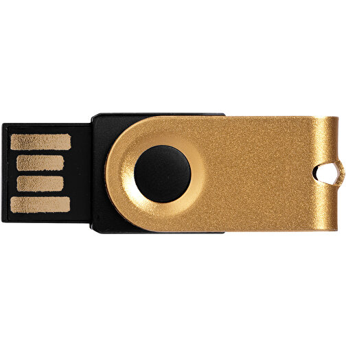 Mini USB-Stick , gold MB , 2 GB , Aluminium MB , 3,20cm x 1,60cm x 1,40cm (Länge x Höhe x Breite), Bild 5