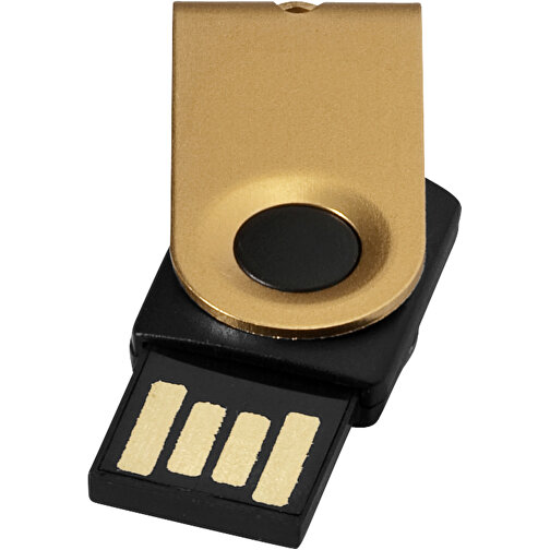 Mini USB-Stick 2.0 1 GB , gold MB , 1 GB , Aluminium MB , 3,20cm x 1,60cm x 1,40cm (Länge x Höhe x Breite), Bild 1