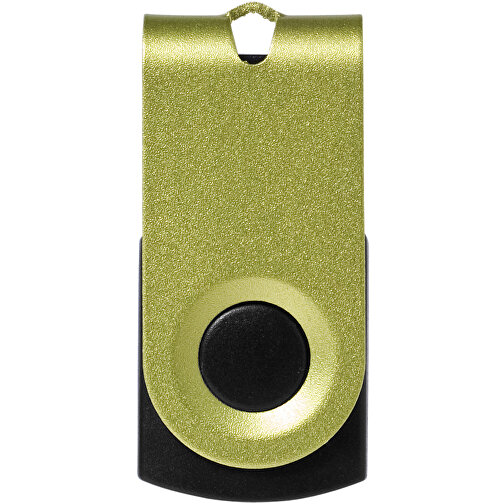 Mini USB-Stick , apfelgrün MB , 8 GB , Aluminium MB , 3,20cm x 1,60cm x 1,40cm (Länge x Höhe x Breite), Bild 3