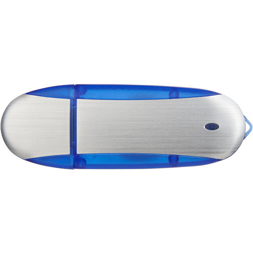 Memo USB-Stick , dunkelblau / silber MB , 4 GB , Kunststoff, Aluminium MB , 6,00cm x 2,40cm x 1,20cm (Länge x Höhe x Breite), Bild 3
