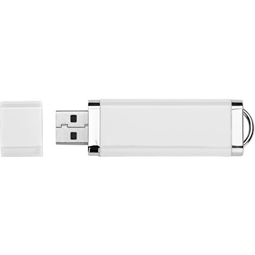 Flat USB-Stick , weiss MB , 32 GB , Kunststoff MB , 7,40cm x 2,10cm x 0,70cm (Länge x Höhe x Breite), Bild 4