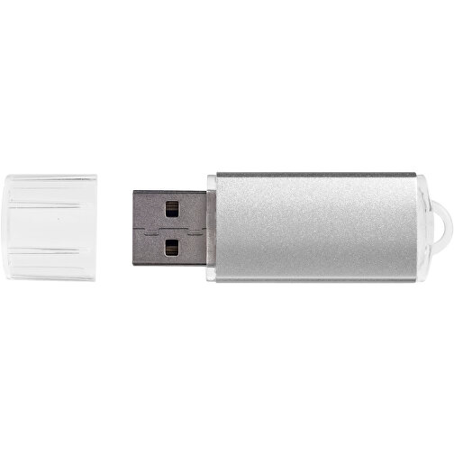 Silicon Valley USB-Stick , silber MB , 4 GB , Kunststoff, Aluminium MB , 5,30cm x 1,70cm x 0,80cm (Länge x Höhe x Breite), Bild 4