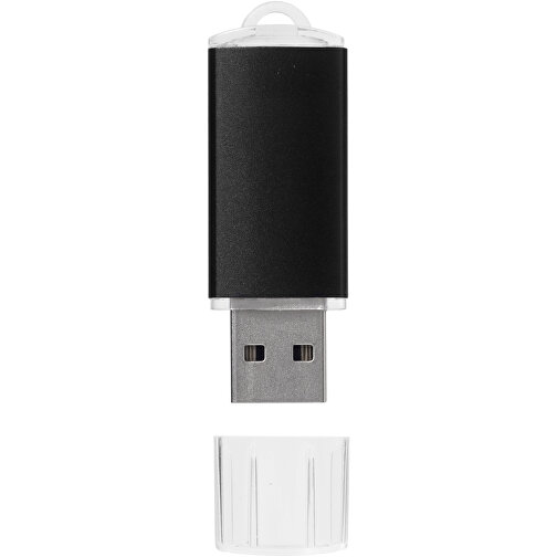 Silicon Valley USB-Stick , schwarz MB , 8 GB , Kunststoff, Aluminium MB , 5,30cm x 1,70cm x 0,80cm (Länge x Höhe x Breite), Bild 3