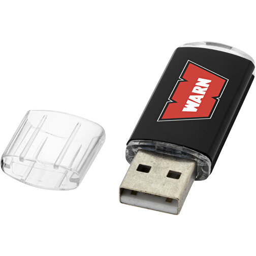 Silicon Valley USB-Stick , schwarz MB , 2 GB , Kunststoff, Aluminium MB , 5,30cm x 1,70cm x 0,80cm (Länge x Höhe x Breite), Bild 2