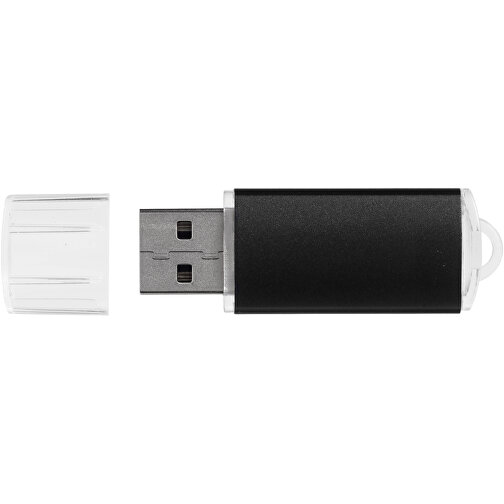 Silicon Valley USB-Stick , schwarz MB , 2 GB , Kunststoff, Aluminium MB , 5,30cm x 1,70cm x 0,80cm (Länge x Höhe x Breite), Bild 4