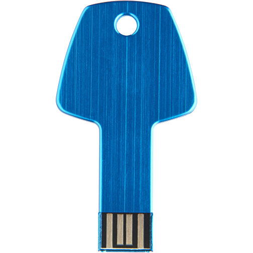 USB-Stick Schlüssel , hellblau MB , 32 GB , Aluminium MB , 5,70cm x 3,20cm x 0,30cm (Länge x Höhe x Breite), Bild 3
