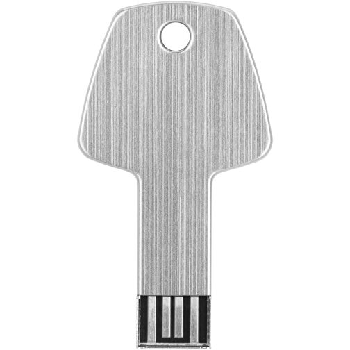 USB-Stick Schlüssel , silber MB , 8 GB , Aluminium MB , 5,70cm x 3,20cm x 0,30cm (Länge x Höhe x Breite), Bild 7