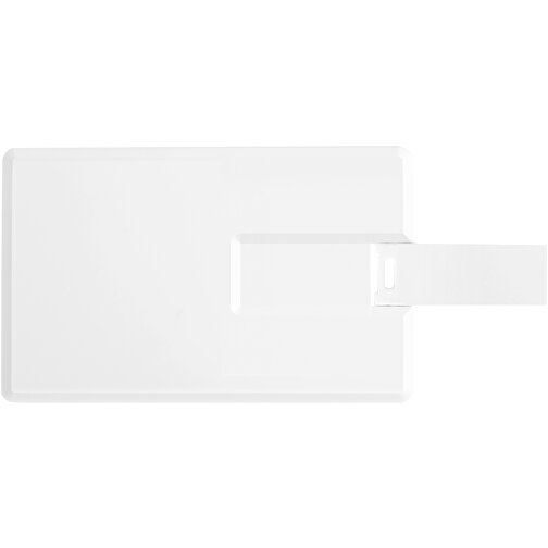 Slim Credit Card USB-Stick , weiss MB , 16 GB , Kunststoff MB , 8,20cm x 5,20cm x 0,30cm (Länge x Höhe x Breite), Bild 5