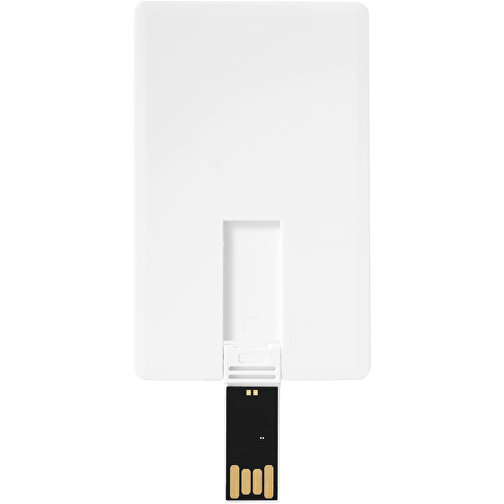 Slim Credit Card USB-Stick 2.0 1 GB , weiß MB , 1 GB , Kunststoff MB , 8,20cm x 5,20cm x 0,30cm (Länge x Höhe x Breite), Bild 3