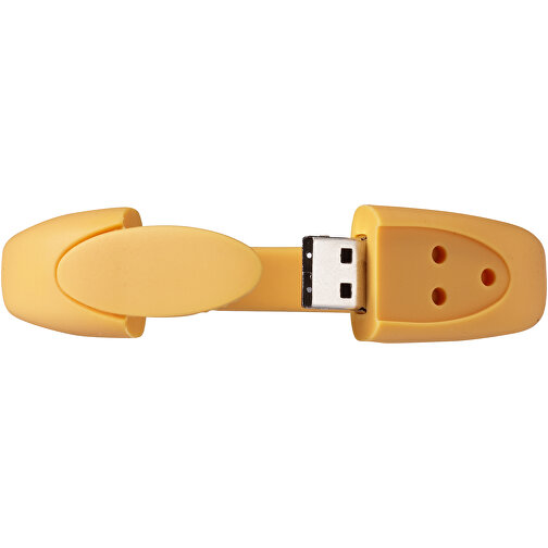Bracelet USB-Stick , orange MB , 32 GB , Silikon Kunststoff MB , 24,40cm x 2,10cm x 1,10cm (Länge x Höhe x Breite), Bild 3