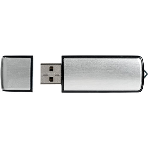 USB-Stick Square , silber MB , 32 GB , Kunststoff, Aluminium MB , 6,40cm x 2,10cm x 0,70cm (Länge x Höhe x Breite), Bild 7