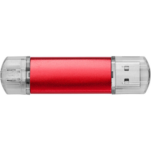 Silicon Valley On-the-Go USB-Stick , rot MB , 32 GB , Aluminium MB , 6,90cm x 1,80cm x 0,70cm (Länge x Höhe x Breite), Bild 3