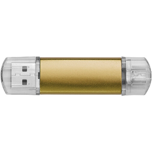 Silicon Valley On-the-Go USB-Stick , gold MB , 2 GB , Aluminium MB , 6,90cm x 1,80cm x 0,70cm (Länge x Höhe x Breite), Bild 5