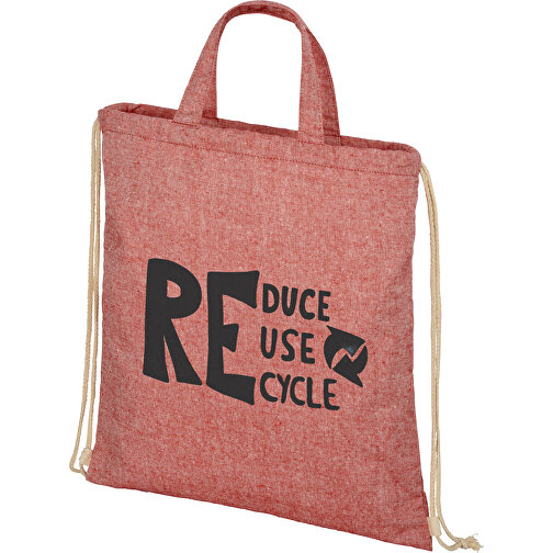 Pheebs ryggsäck med dragsko på 210 g/m² i återvunnen bomull, Bild 2