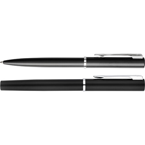 Allure Set Aus Kugelschreiber Und Tintenroller , Waterman, schwarz, Metall, 13,90cm (Länge), Bild 8