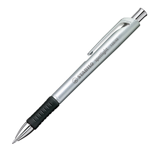 STABILO Concept Spotlight Kugelschreiber , Stabilo, silber, Kunststoff, 14,50cm x 1,40cm x 1,20cm (Länge x Höhe x Breite), Bild 2