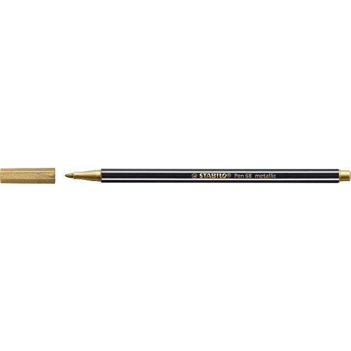 STABILO Pen 68 Metallic Fasermaler , Stabilo, gold, Kunststoff, 16,80cm x 0,80cm x 0,80cm (Länge x Höhe x Breite), Bild 1