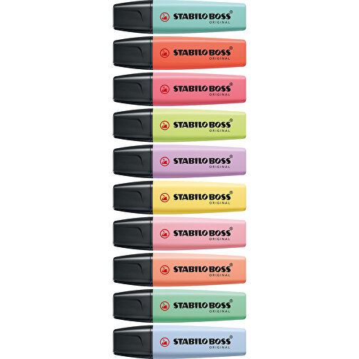 STABILO BOSS ORIGINAL Pastel Leuchtmarkierer , Stabilo, pastell-korallenrot, Kunststoff, 10,50cm x 1,70cm x 2,70cm (Länge x Höhe x Breite), Bild 4