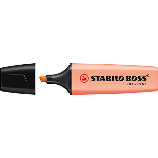 STABILO BOSS ORIGINAL Pastel Leuchtmarkierer , Stabilo, pastell-orange, Kunststoff, 10,50cm x 1,70cm x 2,70cm (Länge x Höhe x Breite), Bild 1