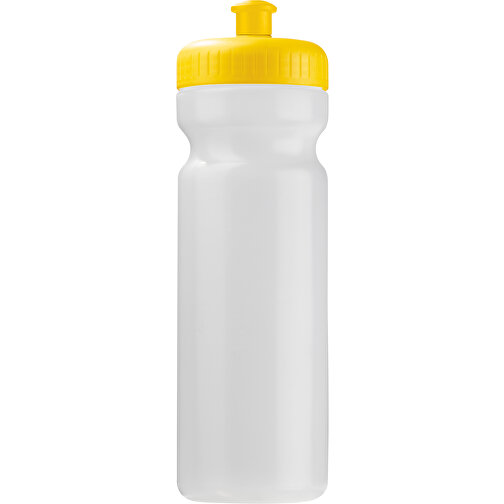 Sportflasche Bio 750ml , transparent gelb, Bio PE, 24,80cm (Höhe), Bild 1