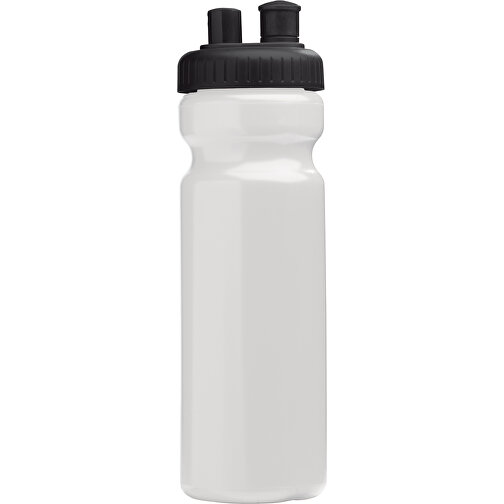 Trinkflasche Mit Zerstäuber 750ml , weiss / schwarz, LDPE & PP, 25,50cm (Höhe), Bild 1