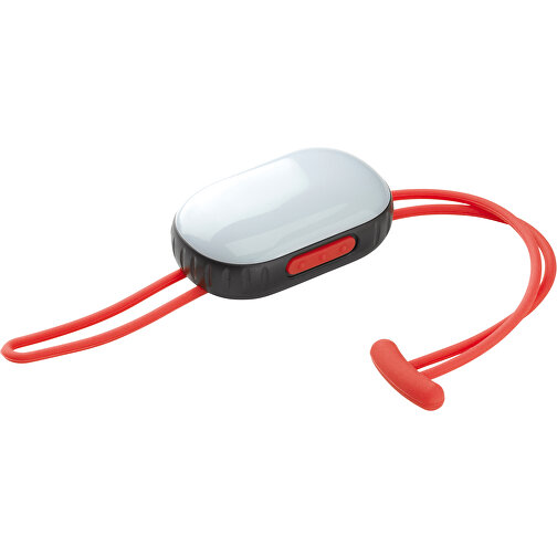 Sportlampe Mit Silikonband , rot, ABS & Silikon, 31,00cm x 2,30cm x 4,20cm (Länge x Höhe x Breite), Bild 1
