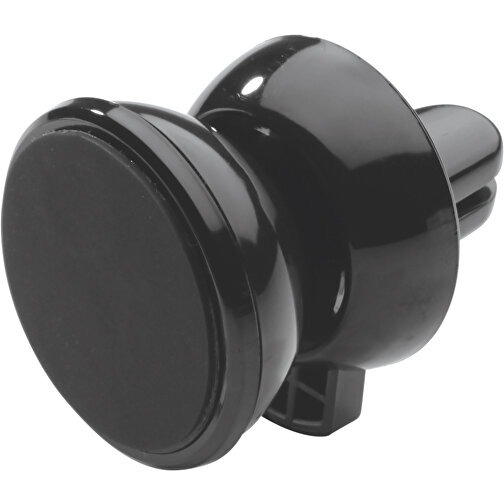 Magnetischer Auto Handyhalter für die Lüftung (schwarz / schwarz, ABS &  Metall, 53g) als Werbegeschenke Auf