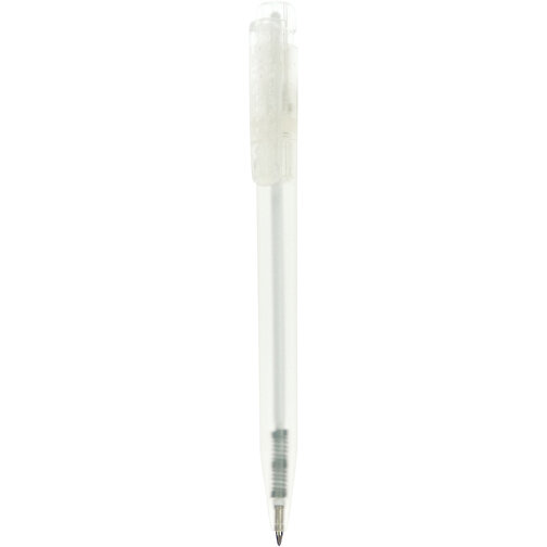 Kugelschreiber Ingeo TM Pen Clear Transparent , gefrostet transparent, PLA, 13,30cm (Länge), Bild 1