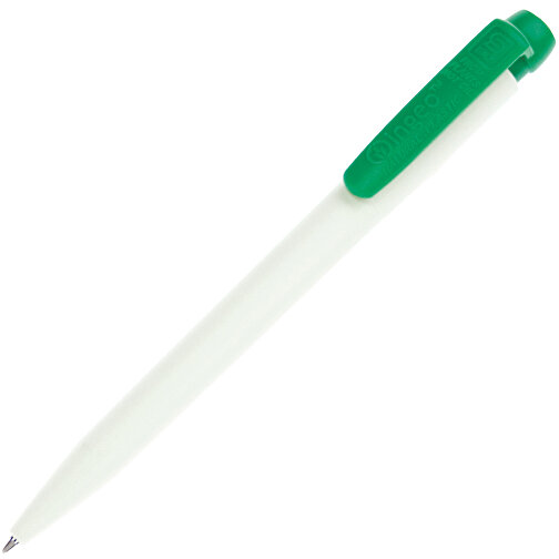 Kugelschreiber Ingeo TM Pen Hardcolour , weiß / grün, PLA, 13,30cm (Länge), Bild 2