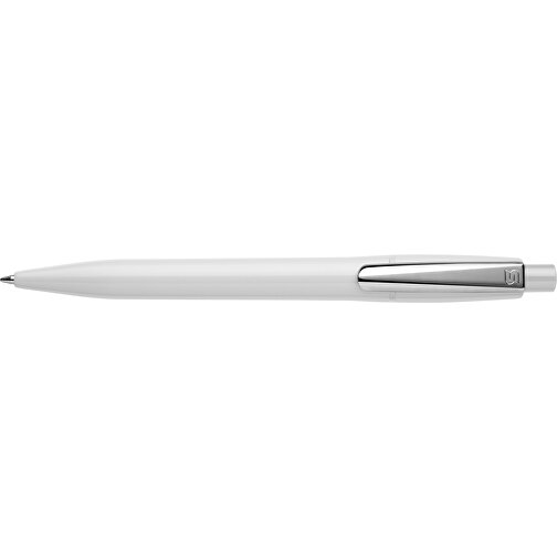 Kugelschreiber Semyr Hardcolour , weiss, ABS & Metall, 13,70cm (Länge), Bild 3