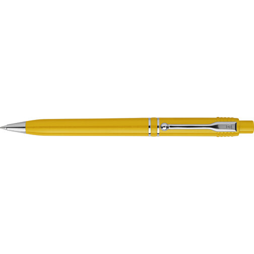 Kugelschreiber Raja Chrome Hardcolour , gelb, ABS & Metall, 14,00cm (Länge), Bild 3