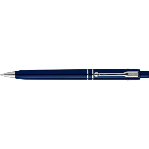 Kugelschreiber Raja Chrome Hardcolour , dunkelblau, ABS & Metall, 14,00cm (Länge), Bild 3
