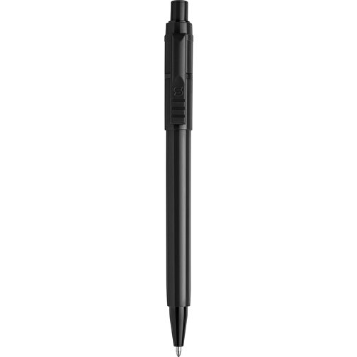 Kugelschreiber Baron Extra Hardcolour , schwarz / schwarz, ABS, 13,30cm (Länge), Bild 1