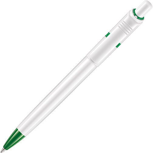 Kugelschreiber Ducal Hardcolour , weiss / grün, ABS, 13,80cm (Länge), Bild 2