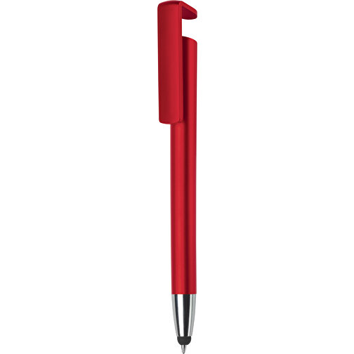 3-in-1 Touch Kugelschreiber , rot, ABS, 14,60cm (Länge), Bild 1