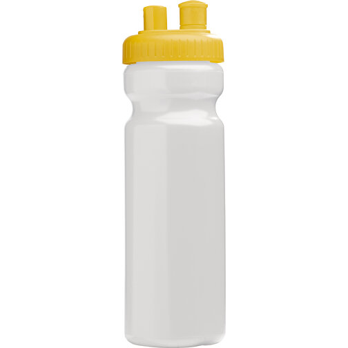 Trinkflasche Mit Zerstäuber 750ml , weiß / gelb, LDPE & PP, 25,50cm (Höhe), Bild 1