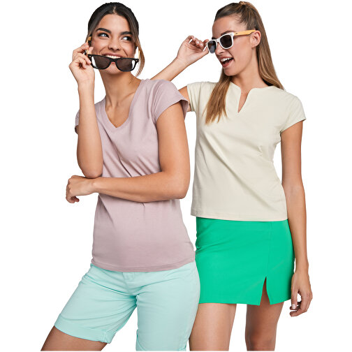 Victoria T-Shirt Mit V-Ausschnitt Für Damen , rossette, Single jersey Strick 100% Baumwolle, 155 g/m2, 2XL, , Bild 3