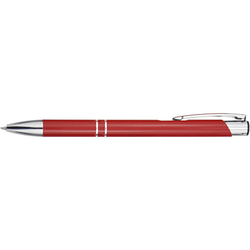 Moneta Kugelschreiber Aus Recyceltem Aluminium , rot, Recycled Aluminium, ABS Kunststoff, Eisen, 13,60cm (Länge), Bild 4