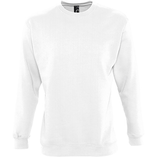 Sweatshirt - New Supreme , Sol´s, weiß, Mischgewebe Polyester/Baumwolle, XL, 71,00cm x 60,00cm (Länge x Breite), Bild 1